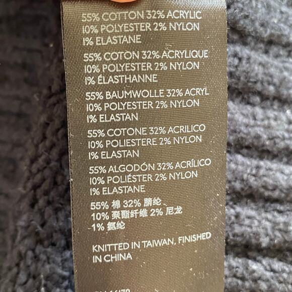 FREE PEOPLE Brookside Tunic Oversized Chunky Sweater in Black, Size X-Large - Picture 15 of 16